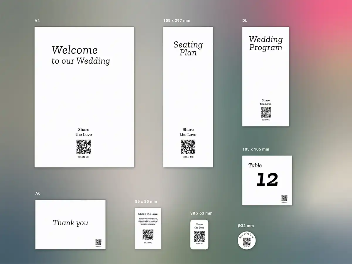 Where to place QR codes on your stationery